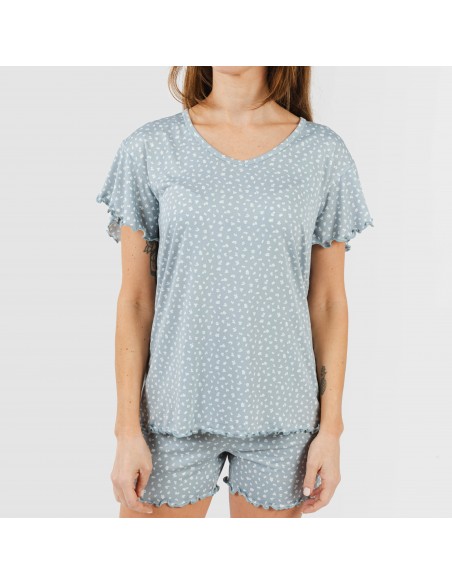 Pigiama corto mezza manica soft Anita indaco Pigiama corto mezza manica soft Anita indaco