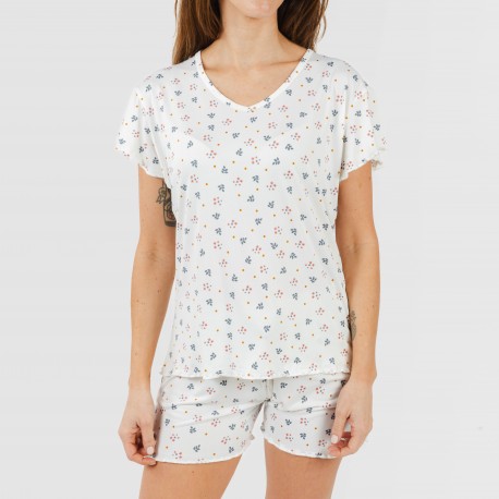 Pigiama corto mezza manica soft Ines