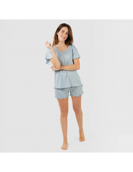 Pigiama corto mezza manica soft Anita indaco Pigiama corto mezza manica soft Anita indaco