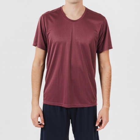 Set sportivo corto tecnico uomo bordeaux - blu navy