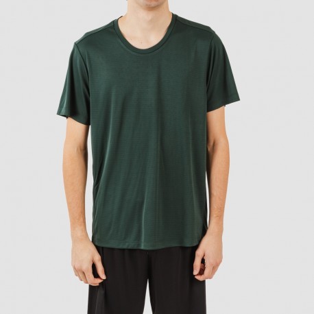 Set sportivo corto tecnico uomo verde bottiglia - nero