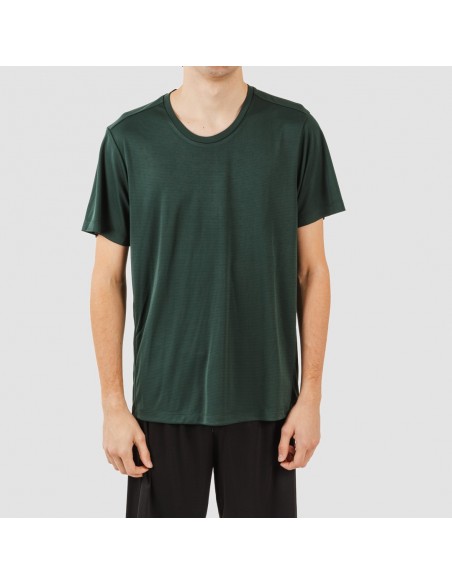 Set sportivo corto tecnico uomo verde bottiglia - nero