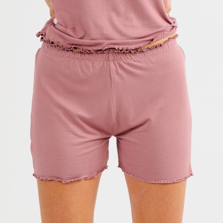 Pigiama corto mezza manica soft tinta unita