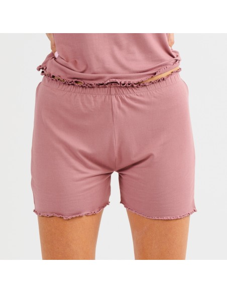 Pigiama corto mezza manica soft tinta unita Pigiama corto mezza manica soft tinta unita