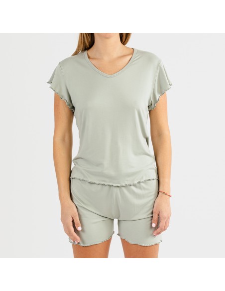 Pigiama corto mezza manica soft tinta unita Pigiama corto mezza manica soft tinta unita