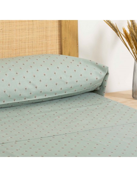 Set di lenzuola cotone Alessia verde Set di lenzuola cotone Alessia verde