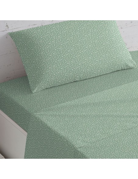Set di lenzuola cotone Amalia verde militare lenzuola-cotone-100