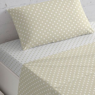 Set di lenzuola cotone Baby dots reversibile