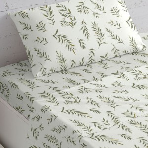 Set di lenzuola cotone Caliope verde