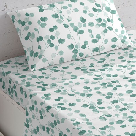 Set di lenzuola cotone Eloisa verde tiffany lenzuola-cotone-100