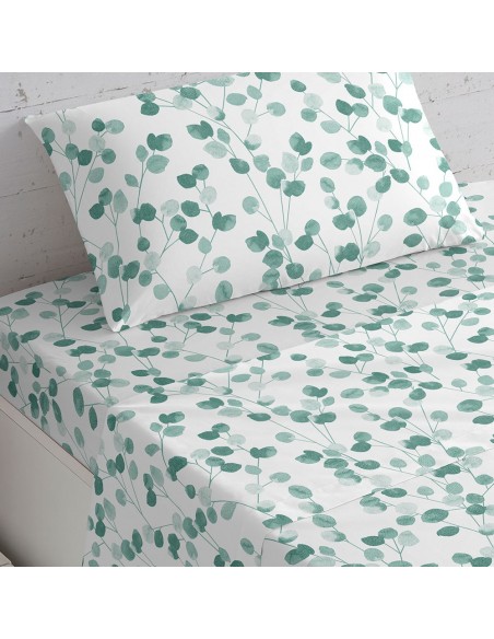 Set di lenzuola cotone Eloisa verde tiffany lenzuola-cotone-100