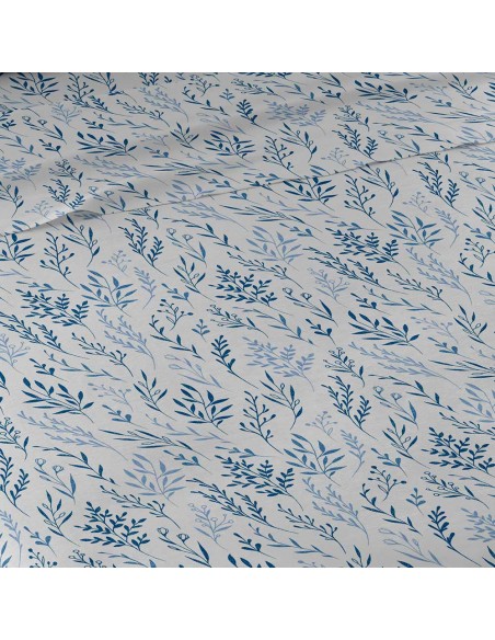 Set di lenzuola cotone Fatima blu letto-singolo