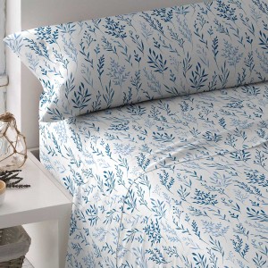 Set di lenzuola cotone Fatima blu