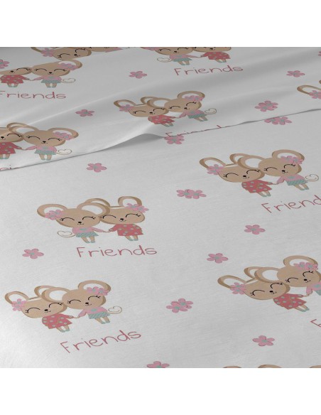 Set di lenzuola cotone Friends rosa lenzuola-cotone-100