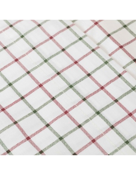 Set di lenzuola cotone Hank verde bordeaux Set di lenzuola cotone Hank verde bordeaux