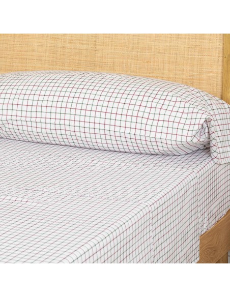 Set di lenzuola cotone Hank verde bordeaux Set di lenzuola cotone Hank verde bordeaux