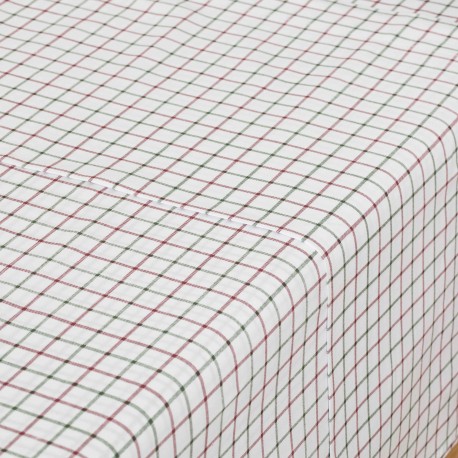 Set di lenzuola cotone Hank verde bordeaux