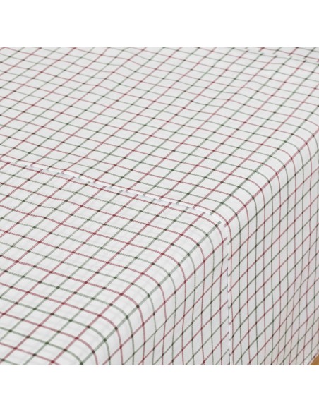 Set di lenzuola cotone Hank verde bordeaux Set di lenzuola cotone Hank verde bordeaux