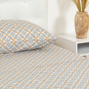 Set di lenzuola cotone Marieta verde tiffany