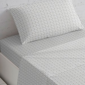 Set di lenzuola cotone Michelle grigio
