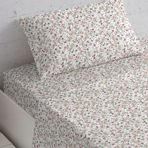 Set di lenzuola cotone Naia rosa