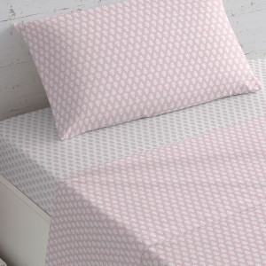 Set di lenzuola cotone Nemo reversibile malva