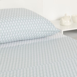 Set di lenzuola cotone Nemo reversibile verde tiffany