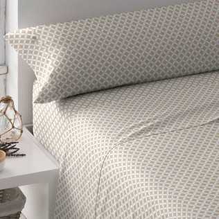 Set di lenzuola cotone Ohio sabbia