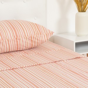Set di lenzuola cotone Olivia marsala