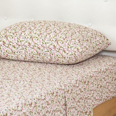Set di lenzuola cotone Pia rosa
