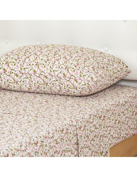 Set di lenzuola cotone Pia rosa letto-singolo