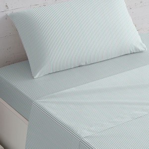 Set di lenzuola cotone Raya Ainara verde
