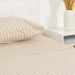 Set di lenzuola cotone Raya Marsella sabbia