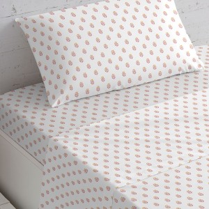 Set di lenzuola cotone Spring marsala