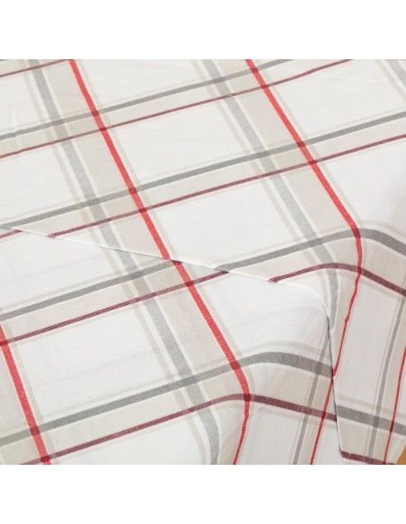 Set di lenzuola flanella Emmet rosso letto-singolo