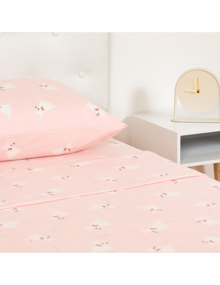 Set di lenzuola termiche Midas rosa letto-singolo