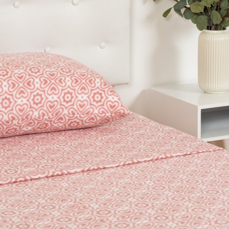 Set di lenzuola termiche Capri malva rosa letto-singolo