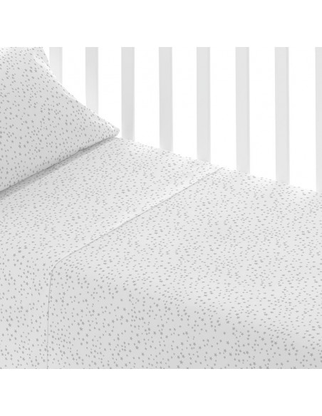 Set di lenzuola cotone Universo grigio perla culla completo-lenzuola-per-culla