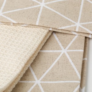Set di 3 strofinacci da cucina Culia beige 2