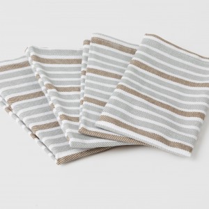 Set di 4 tovaglioli Raya Guti grigio
