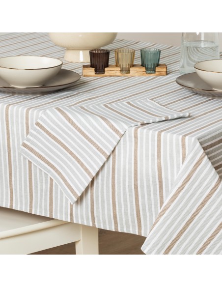 Set di 4 tovaglioli Raya Guti grigio Set di 4 tovaglioli Raya Guti grigio