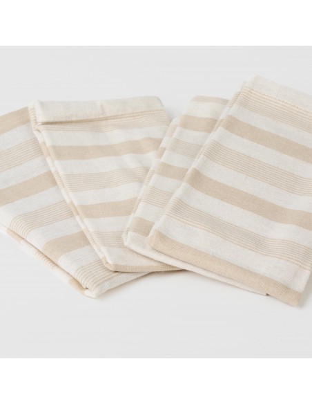 Set di 4 tovaglioli Raya Ally beige