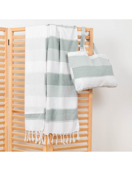 Pack Telo mare pareo + Borsa Raya cotone