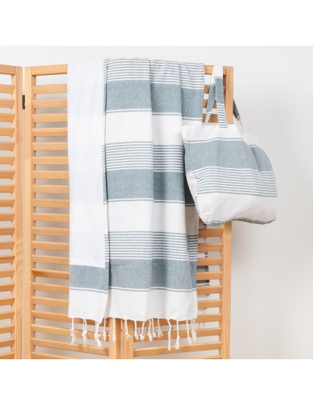 Pack Telo mare pareo + Borsa Raya cotone