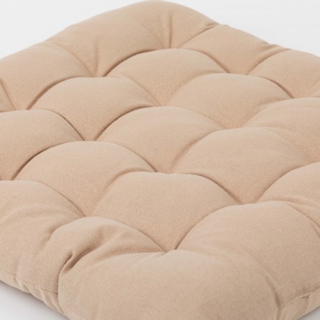 Cuscino per sedia in cotone tinta unita