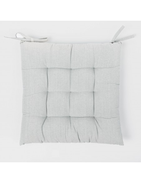 Cuscino per sedia in cotone tinta unita Cuscino per sedia in cotone tinta unita