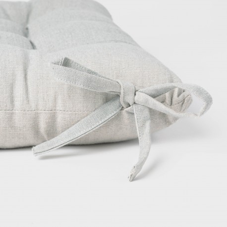 Cuscino per sedia in cotone tinta unita