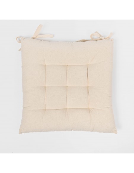 Cuscino per sedia in cotone tinta unita Cuscino per sedia in cotone tinta unita