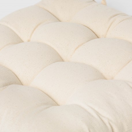 Cuscino per sedia in cotone tinta unita