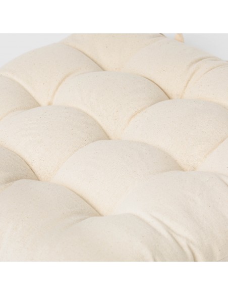 Cuscino per sedia in cotone tinta unita Cuscino per sedia in cotone tinta unita